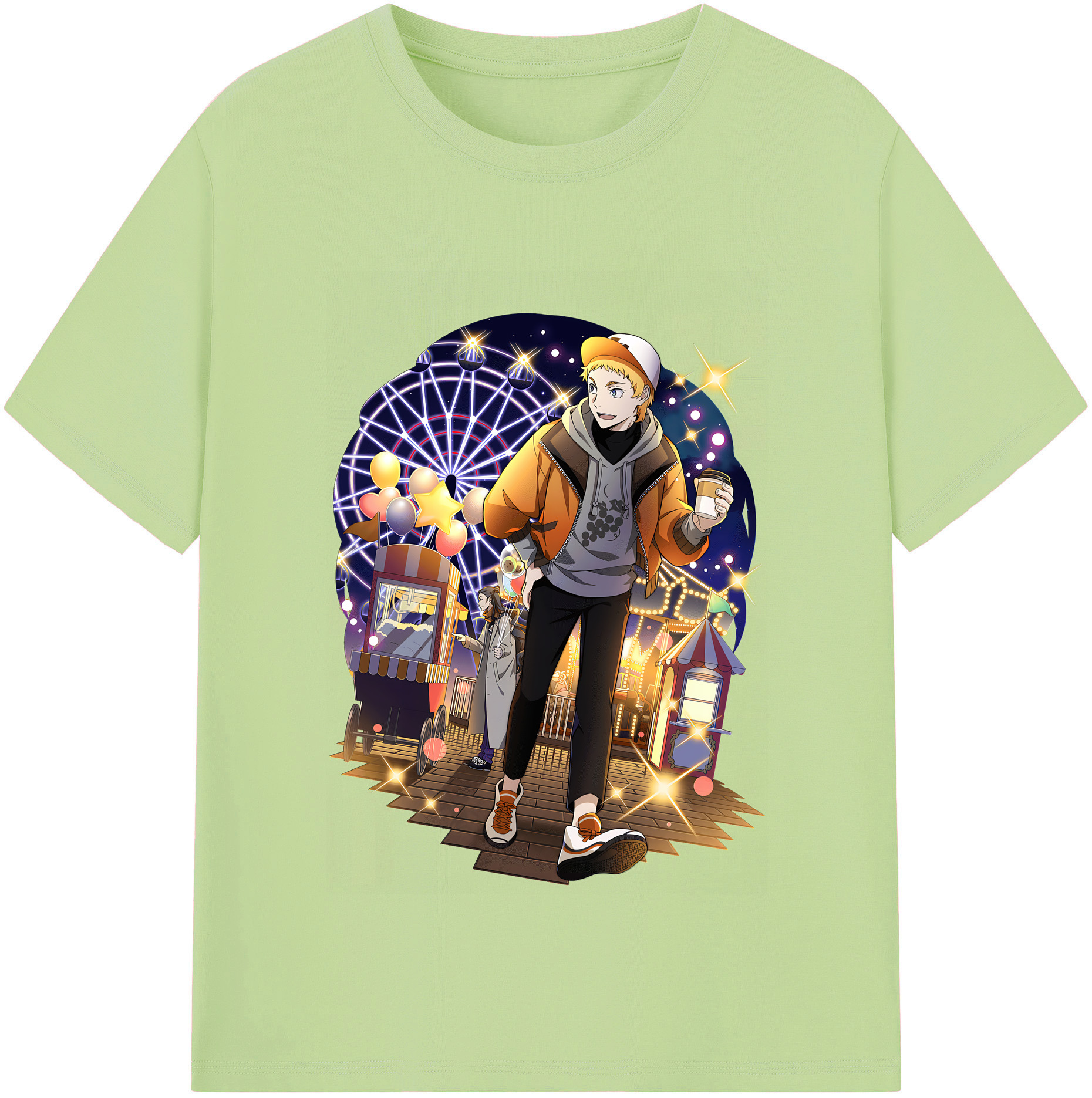（画像用） 文豪ストレイドッグス Bungo Stray Dogs 綿100％半袖Tシャツ（フロントプリント）